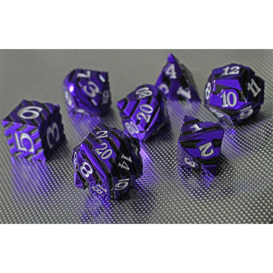 Dark Matter Set of 7 Metal Dice