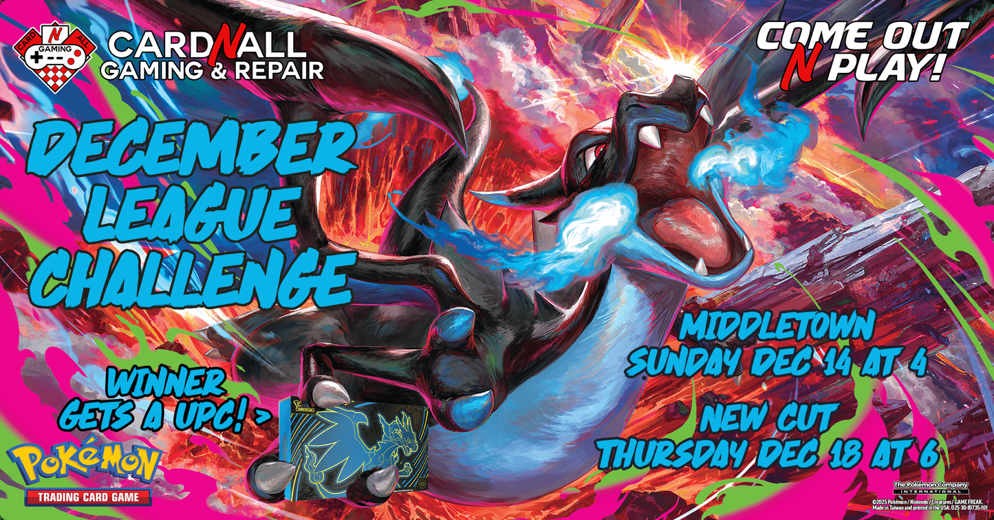 Win a Mega Zard UPC League Challenge on Dec 18 at 6pm