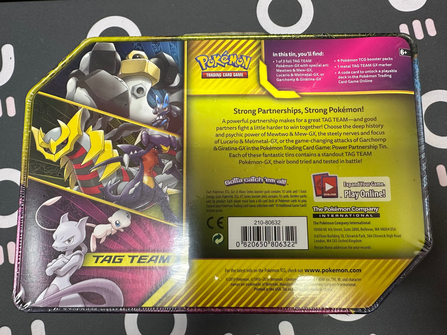 Pokemon Power Partnership Tin 2019 - Mewtwo & Mew GX