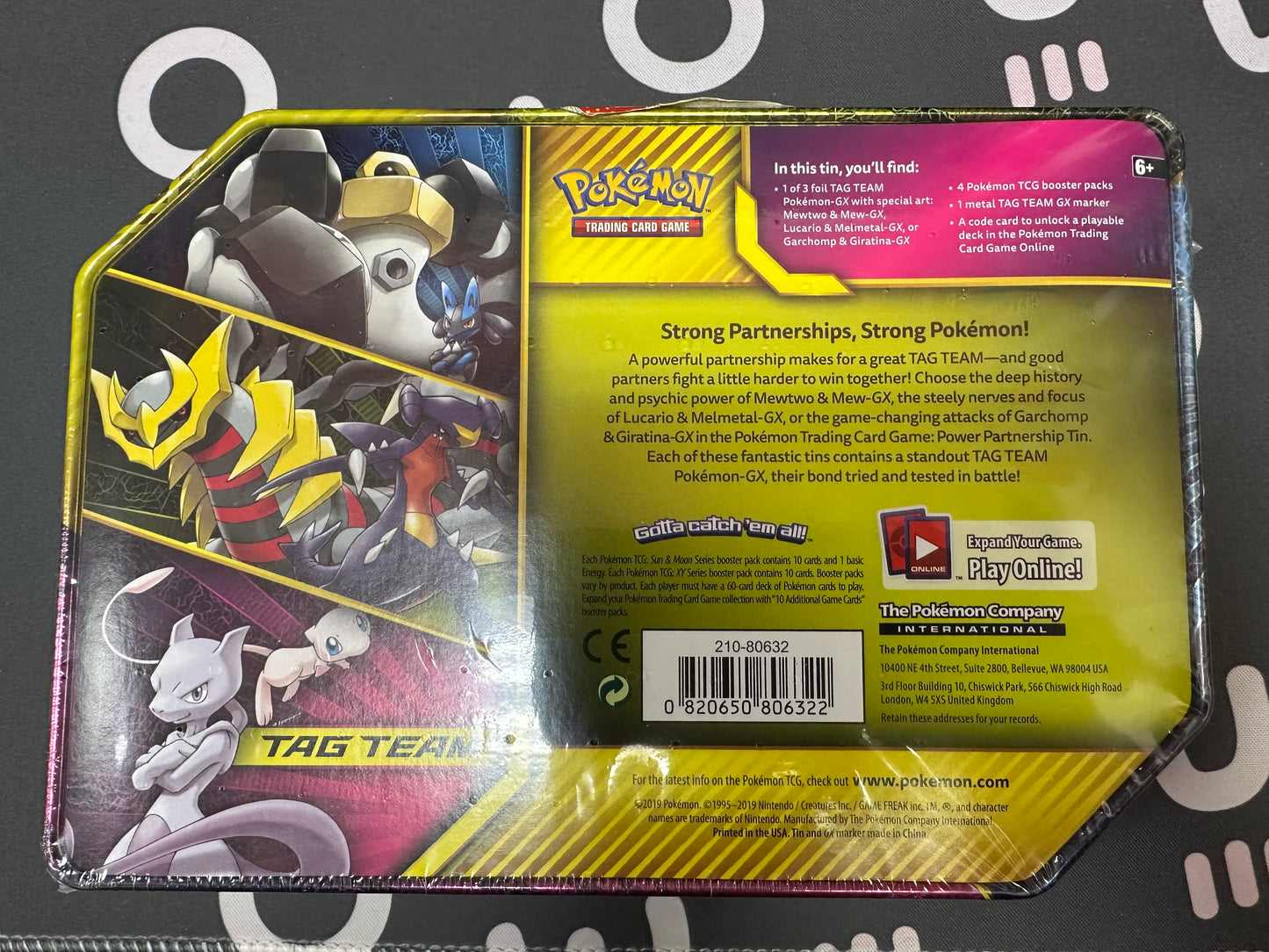 Pokemon Power Partnership Tin 2019 - Garchomp & Giratina GX