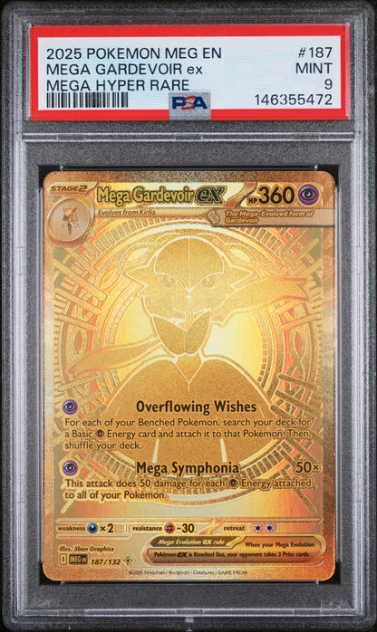 Mega Gardevoir EX 187 Hyper Rare Mega Evolution Pokemon PSA 9