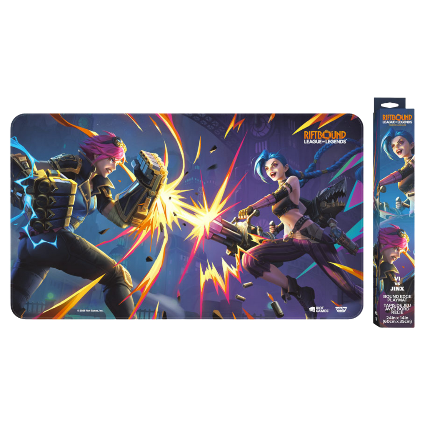 Riftbound League of Legends Vendetta Vi vs. Jinx Playmat