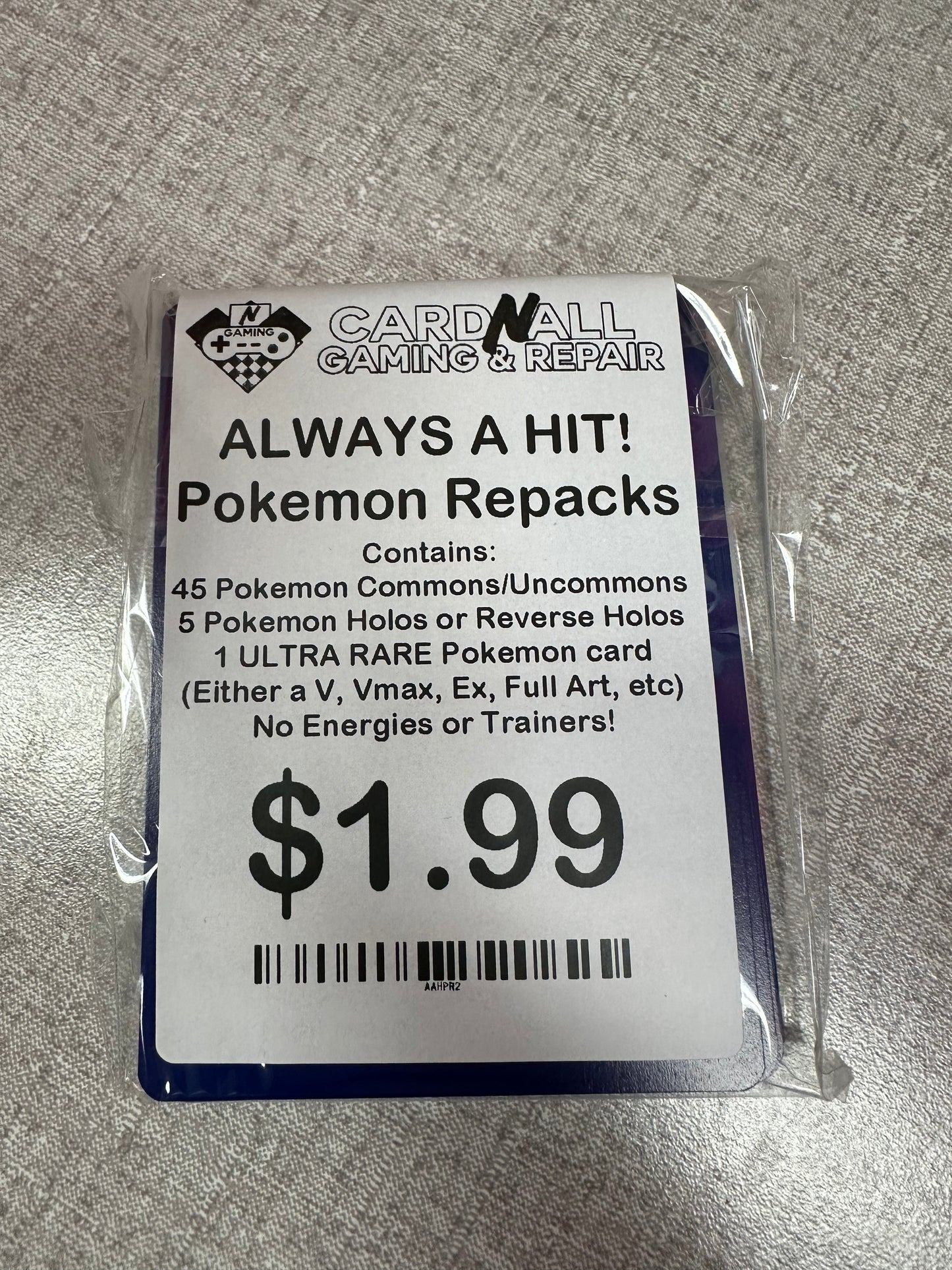Card N All Gaming's Always A Hit Pokemon Repack CNAG New Cut Card N All Gaming's Always A Hit Pokemon Repack CNAG New Cut