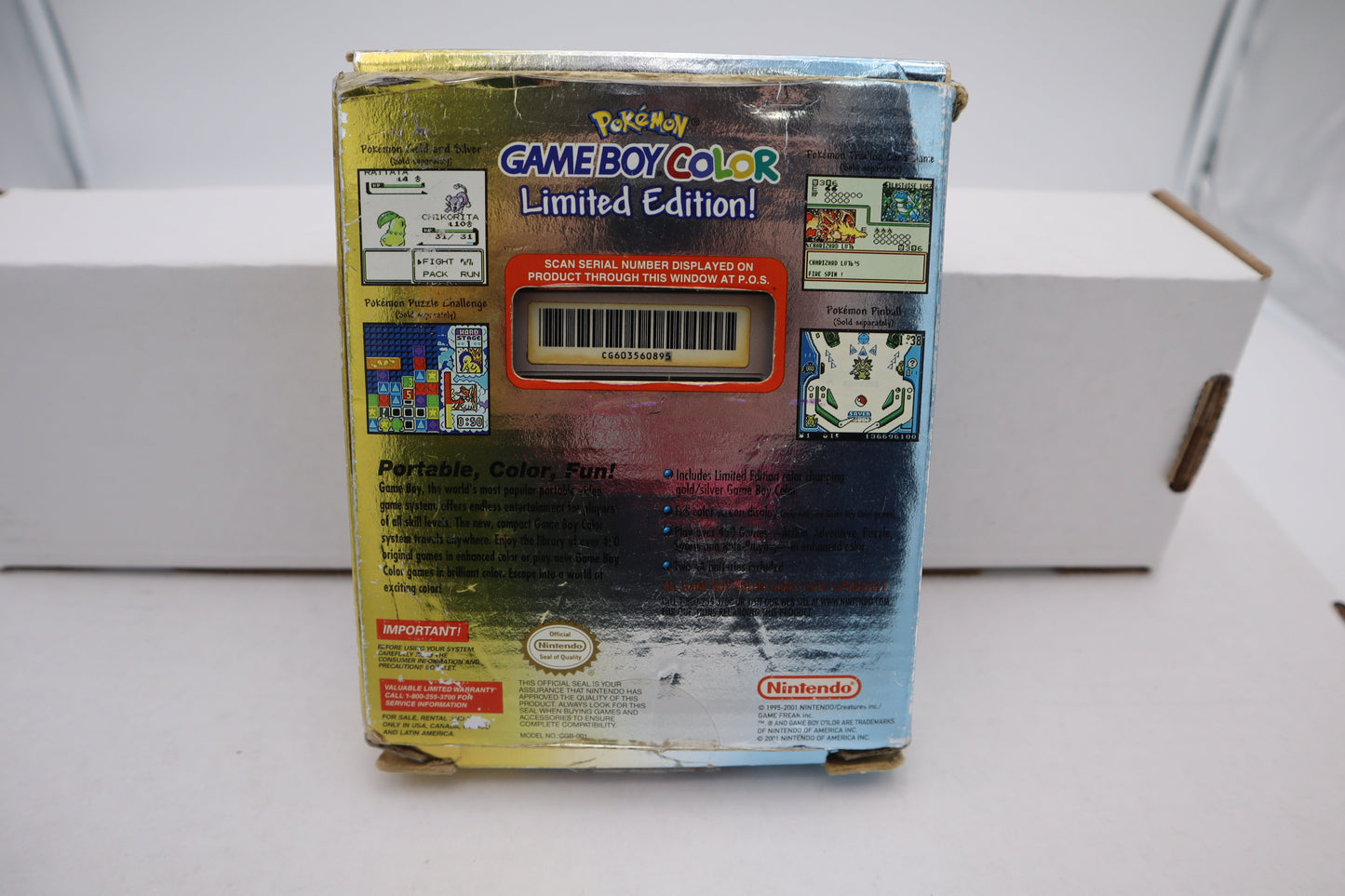 Pokemon Gold and Silver Special Edition Gameboy Color - GameBoy Color (6895541944375)