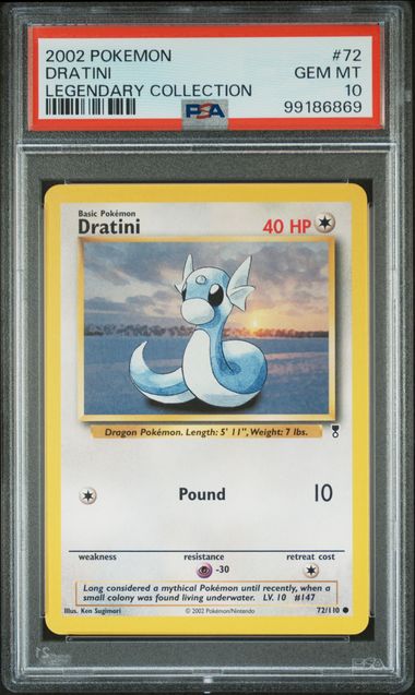 PSA 10 Dratini 72/110 Legendary Collection