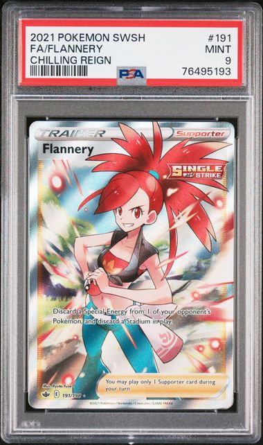 PSA 9 Flannery 191/198 Battle Styles Full Art 193