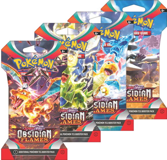 Obsidian Flame Sleeved Booster Pack