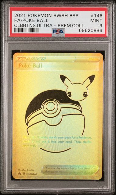 PSA 9 Poke Ball SWSH146 SWSH Promo Full Art