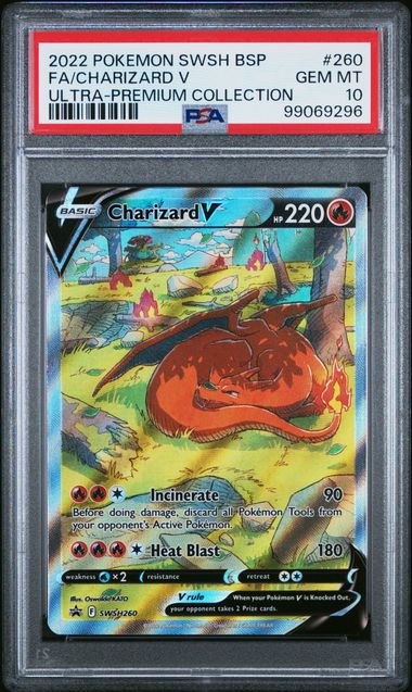 PSA 10 Charizard V SWSH260 Ultra Premium Collection Full Art