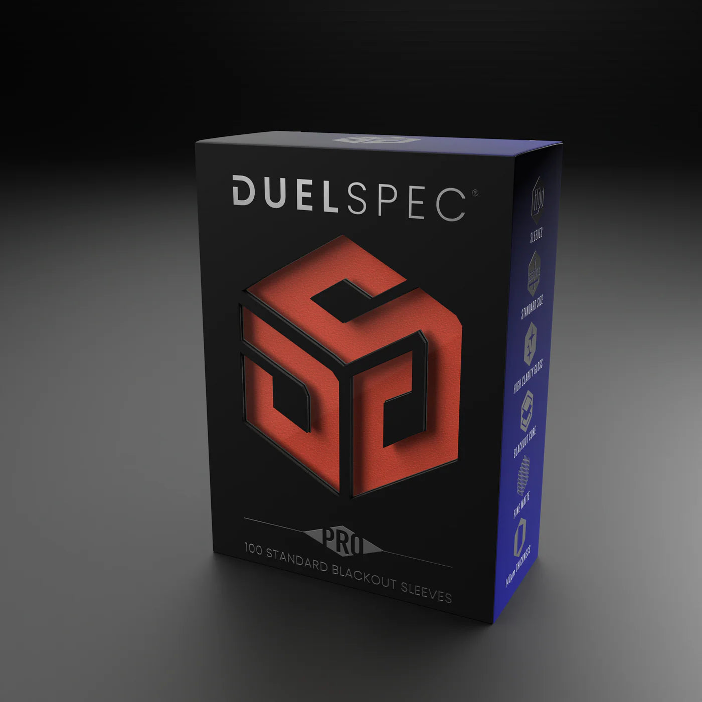 DuelSpec Pro Blackout Standard Size Sleeves 100ct