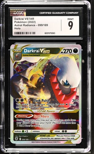 CGC 9 Darkrai VSTAR 099/189 Astral Radiance Holo