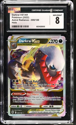 CGC 8 Darkrai VSTAR 099/189 Astral Radiance Holo