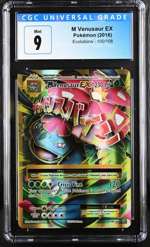 CGC 9 M Venusaur EX 100/108 XY Evolutions 033