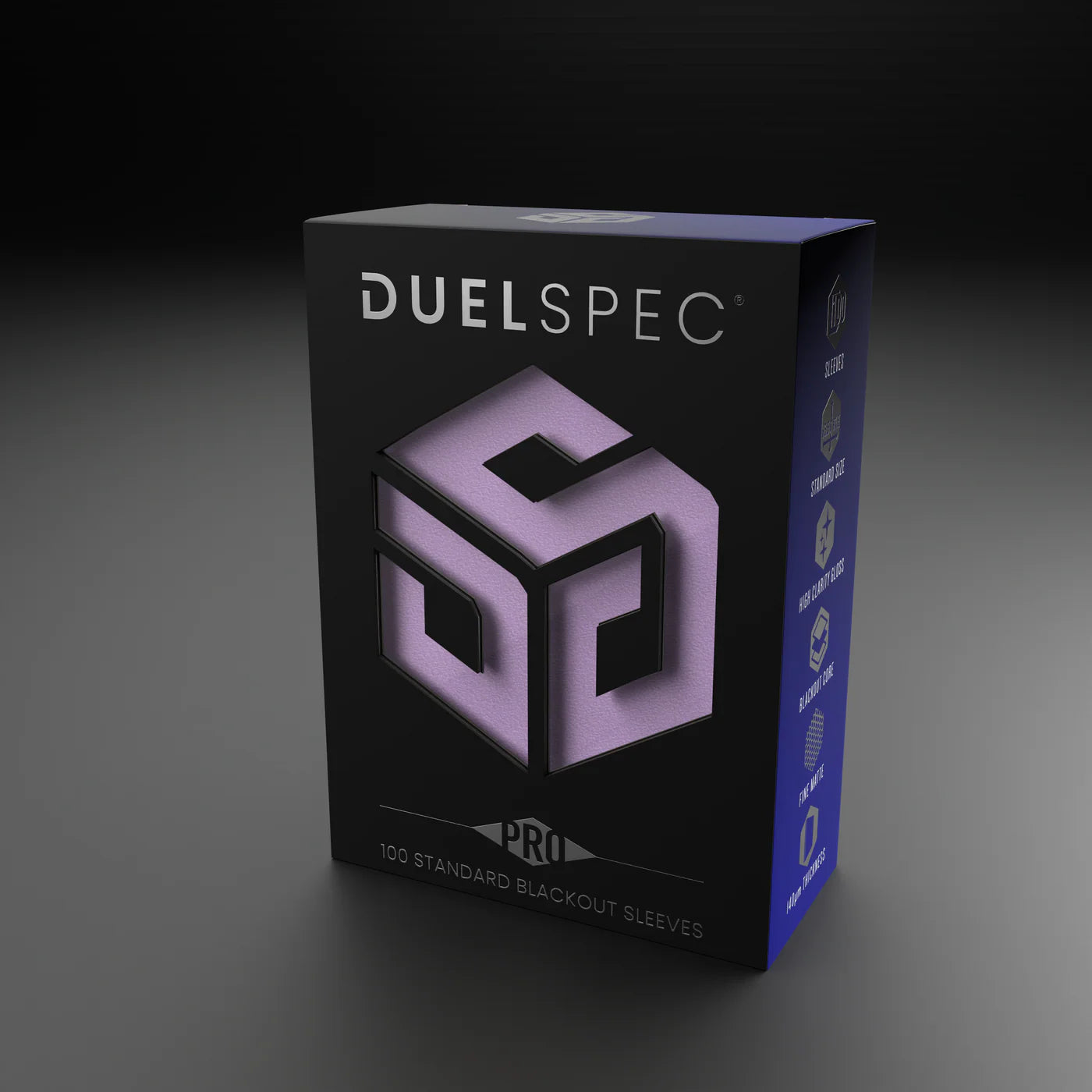 DuelSpec Pro Blackout Standard Size Sleeves 100ct