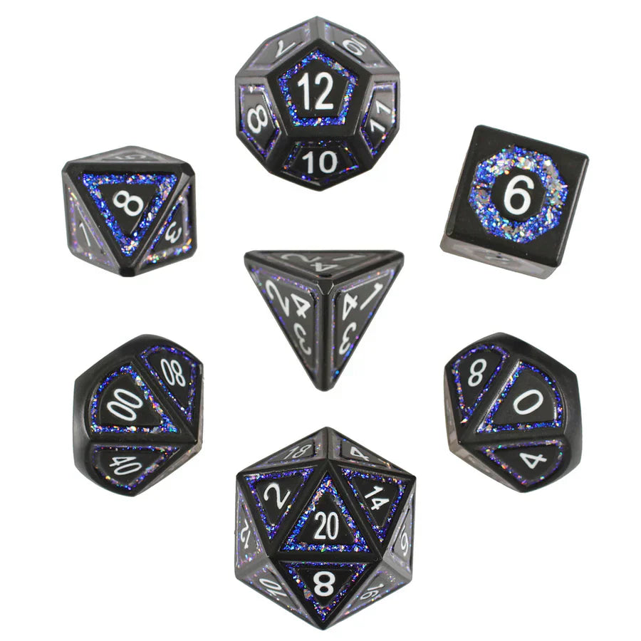 Underdark Glimmer Metal Dice Set Forged Gaming