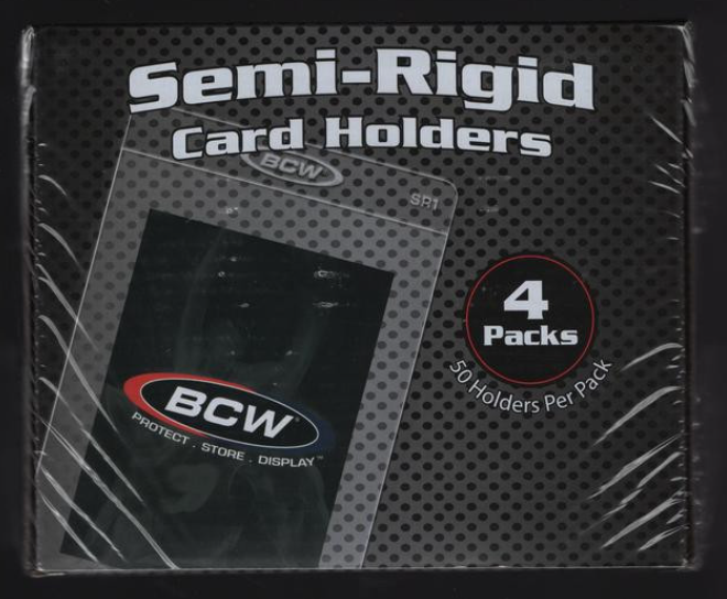 BCW #1 Semi-Rigid Card Holders (50 ct)