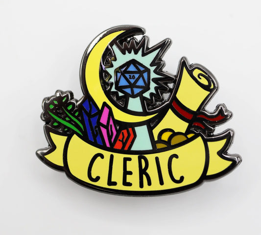 Foam Brain Class Pin - Cleric