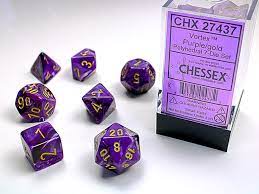 Chessex Vortex Polyhedral 7ct Dice Set
