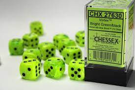 Chessex Vortex 16mm D6 12ct Dice Set