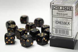 Chessex Opaque 16mm D6 12ct Dice Set