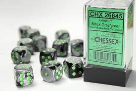 Chessex Gemini 16mm D6 12ct Dice Set