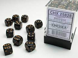 Chessex Opaque 12mm D6 36ct Dice Set