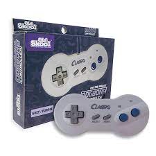 Old Skool NES Dogbone Controller - Grey/Purple