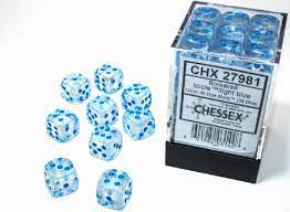 Chessex Borealis 12mm D6 36ct Dice Set