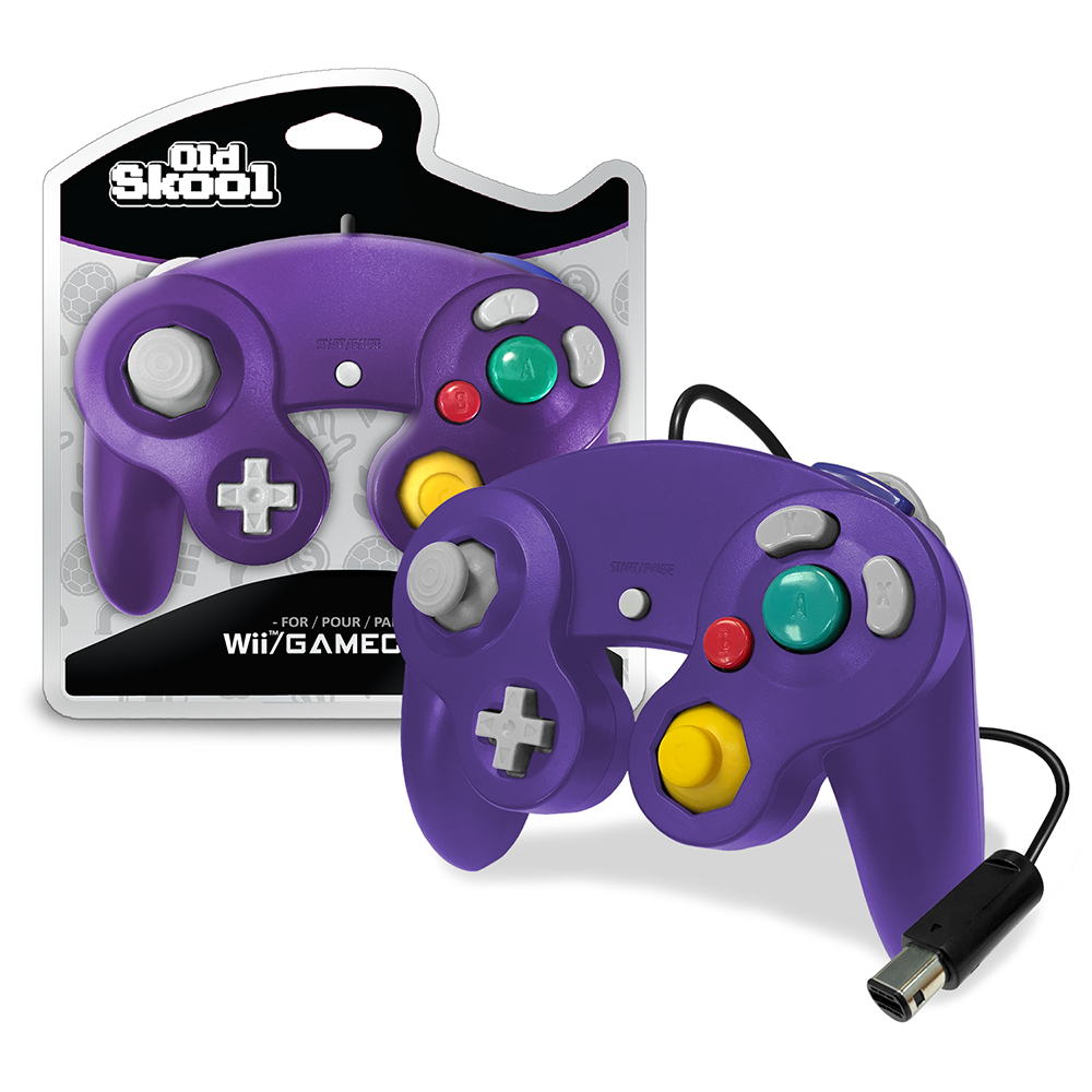 Old Skool Gamecube Controller - Indigo Purple
