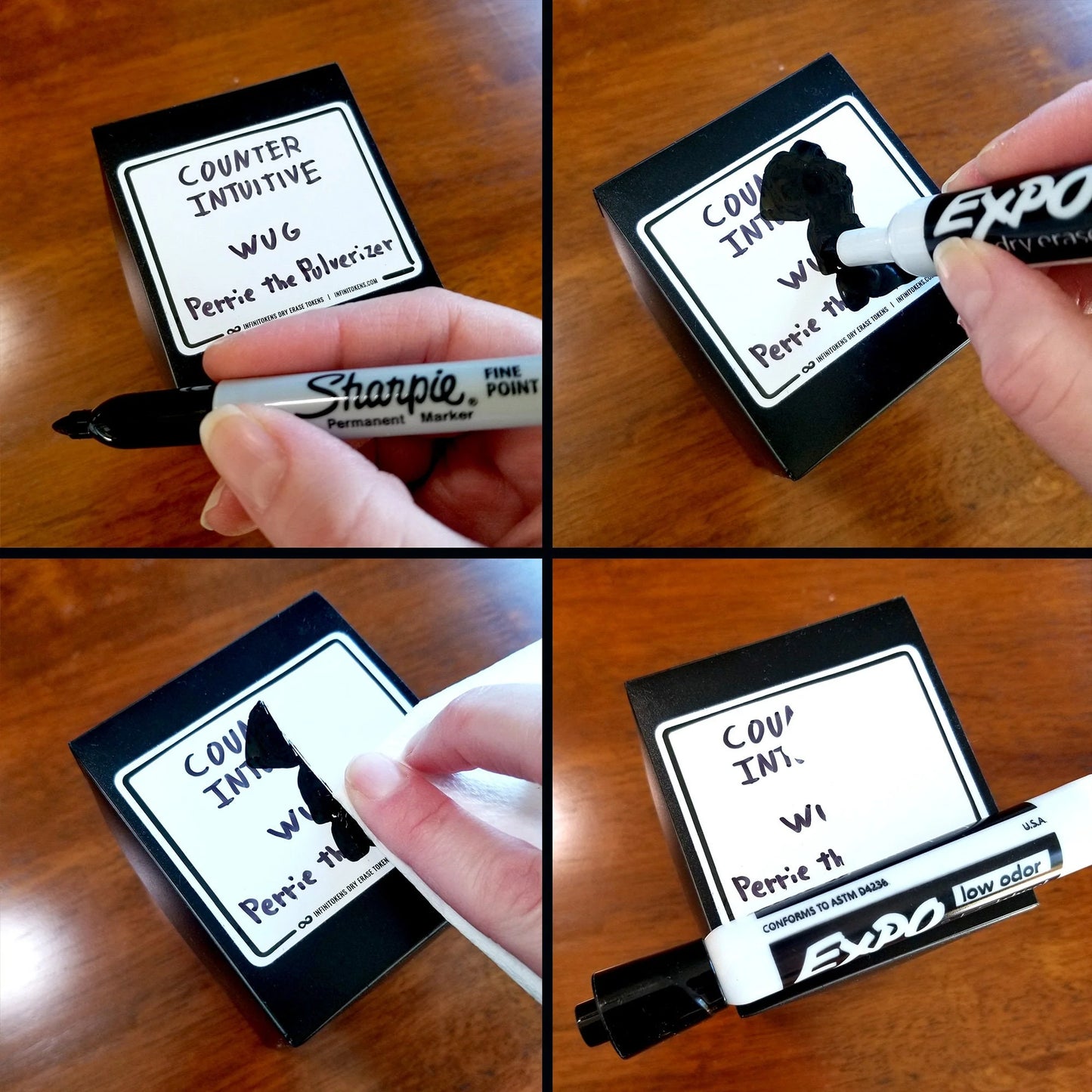 Infinitokens 10 Dry Erase Deck Box Labels (Small)