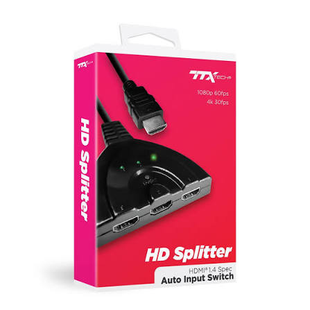 TTXTech 3-Way HDMI Splitter