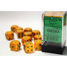Chessex Speckled 16mm D6 12ct Dice Set
