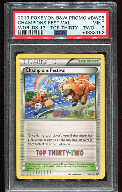 PSA 9 Champions Festival BW95 Worlds 13 Top 32 Promo