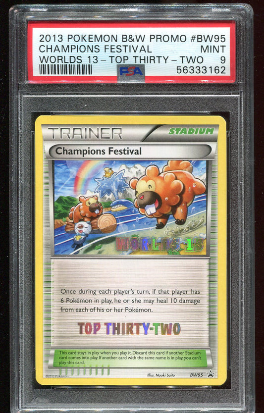 PSA 9 Champions Festival BW95 Worlds 13 Top 32 Promo