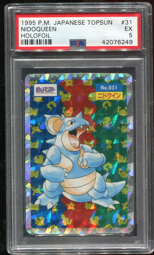 PSA 5 Nidoqueen #31 JAPANESE Topsun Holo