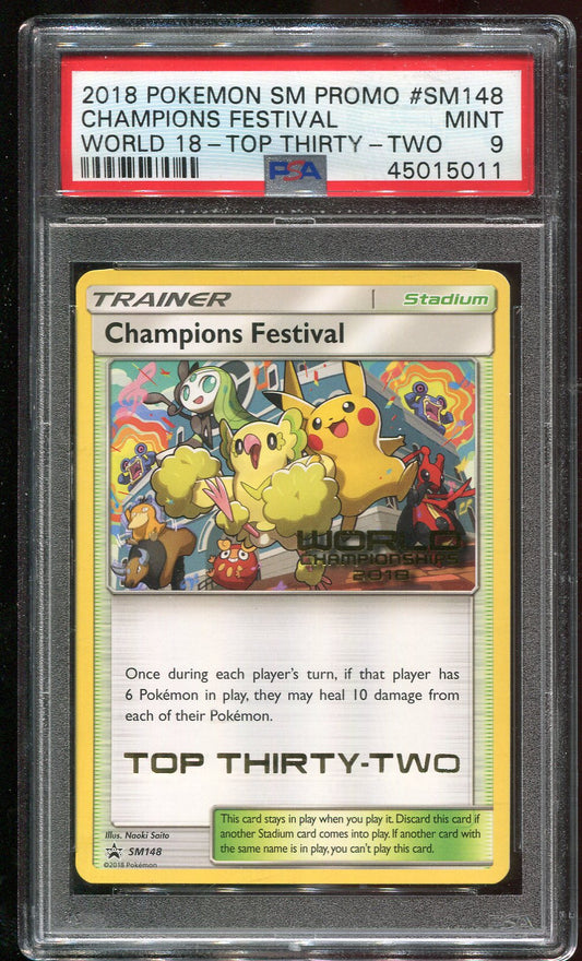 PSA 9 Champions Festival SM148 Top 32 World Champions Promo