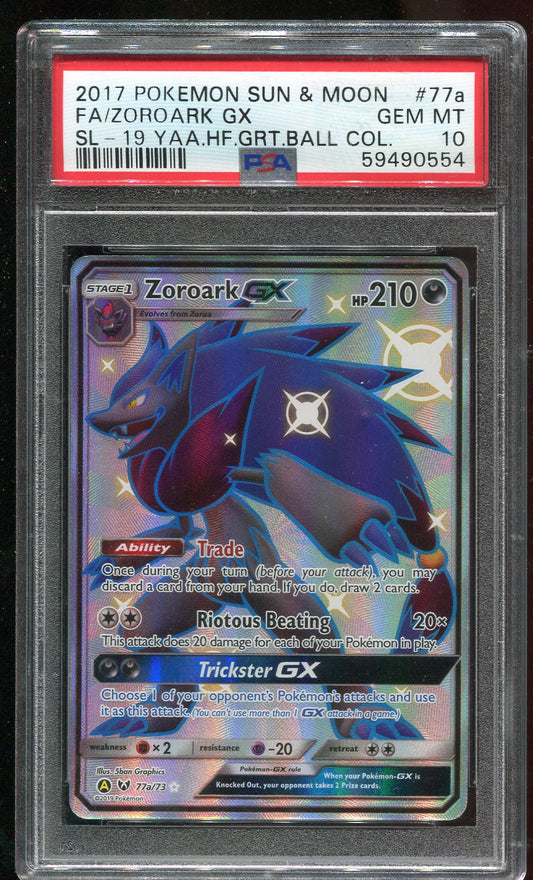 PSA 10 Zoroark GX 77a/73 Great Ball Collection Full Art Rare