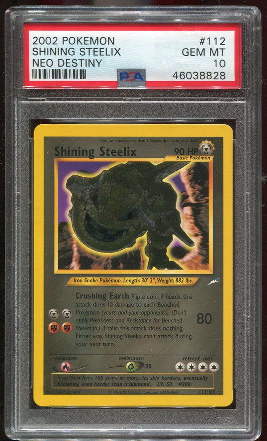 PSA 10 Shining Steelix 112/105 Neo Discovery