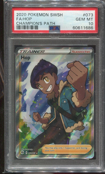 PSA 10 Hop 073/073 Champion's Path Full Art 686