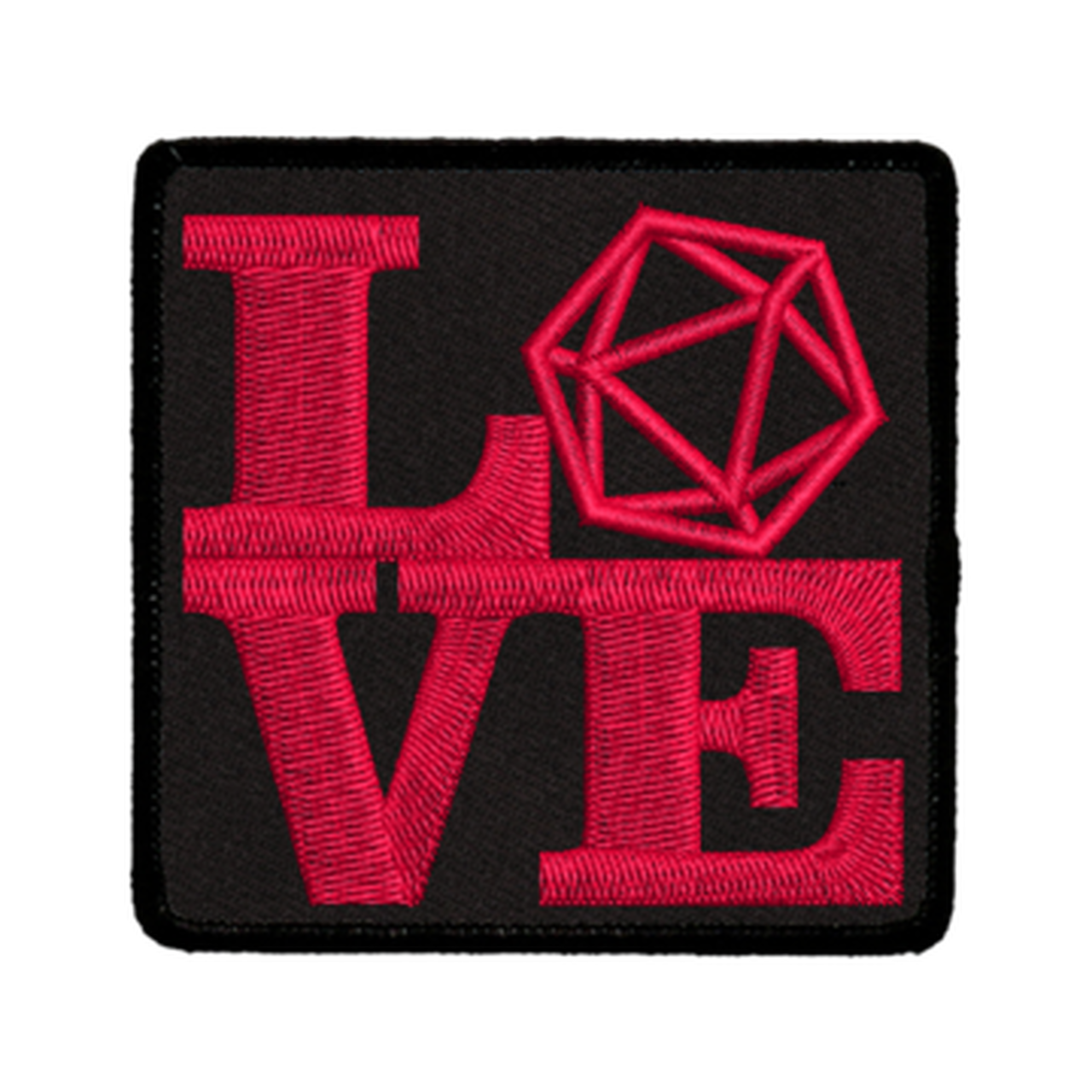 Nerdy Iron-On Patches - Love D20