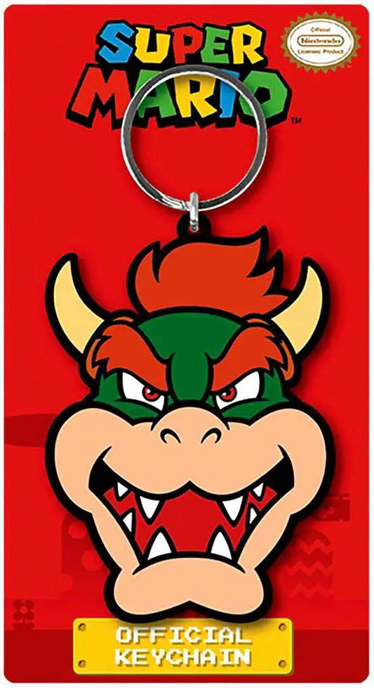 Super Mario Rubber Keychain - Bowser