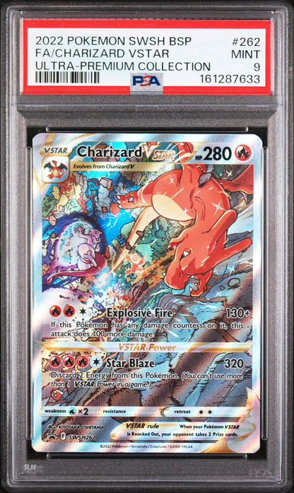 Charizard Vstar 262 Ultra Premium Swsh Black Star Promo Pokemon PSA 9
