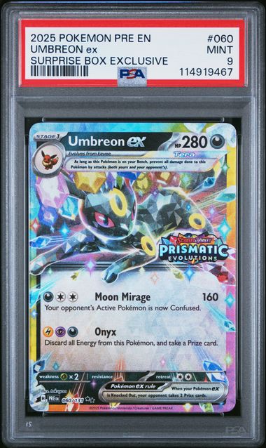PSA 9 Umbreon EX 060/131 Surprise Box Exclusive 467