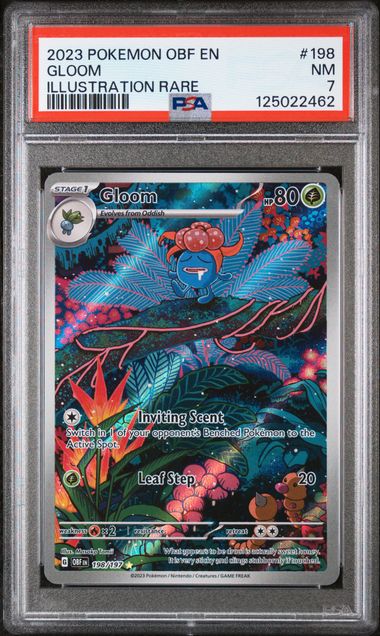 PSA 7 Gloom 198/197 Obsidian Flames Illustration Rare 462