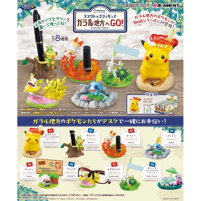 Re-Ment Pokemon DesQ Desktop Go to the Galar! Figure