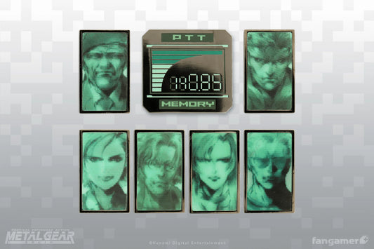 Fangamer Metal Gear Solid Codec Lenticular Pin Set