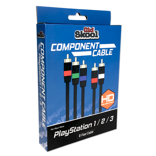 Old Skool Component Cable for Sony PS2 / PS3