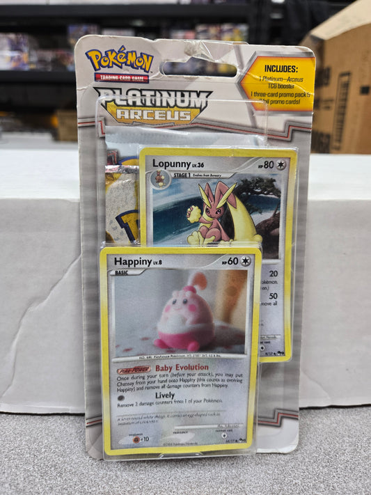 Pokemon Platinum Arceus Blister Booster Pack (Happiny & Lopunny)