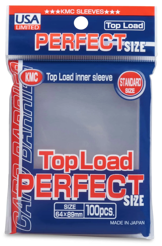 KMC Sleeves USA Pack Clear Perfect Fit 100-Count