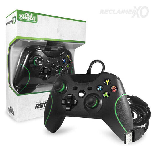Old Skool Black Reclaimer WIRED Controller for Xbox One
